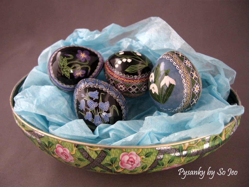 Quail Pysanky Ukrainian Easter Egg by So Jeo