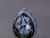 Bluebells Quail Pysanky Ukrainian Easter Egg by So Jeo : Pysanky pysanka ukrainian easter egg batik art ukraine sojeo bluebells