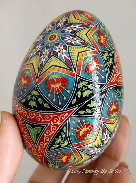 Over The Rainbow Ukrainian Easter Egg Pysanky By So Jeo