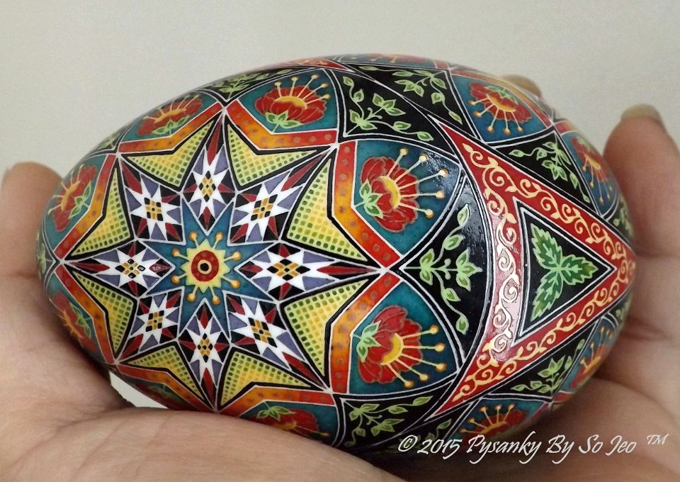 Over The Rainbow Ukrainian Easter Egg Pysanky By So Jeo