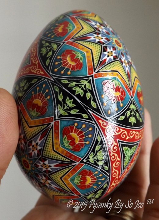 Over The Rainbow Ukrainian Easter Egg Pysanky By So Jeo