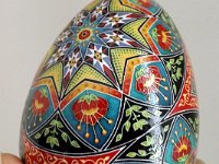 Over The Rainbow Ukrainian Easter Egg Pysanky By So Jeo : Pysanky pysanka ukrainian easter egg batik art sojeo florals flowers birds stars trees vines blooms buds bluebird owl art sojeo so jeo eggshell egg shell blown decoration ivy garden rainbow rosie posy nightshad victorian trees etched brown chicken eggs turkey