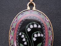 Lily Of The Valley Pendant Pysanky Eggshell Jewelry By So Jeo : pysanky pysanka ukrainian easter egg batik art eggshell jewelry pendants earrings drop dangle etched flowers gift women accessories accessory pendant necklace bail crystal finding sterling silver filled sojeo flowers celtic purple white red pink brown green purple orange cream burgundy magenta teal turqoise crows crow blue black so jeo art handmade